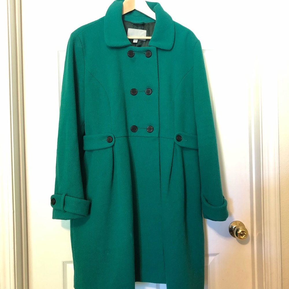 Old Navy Gorgeous Green Knee Length Coat